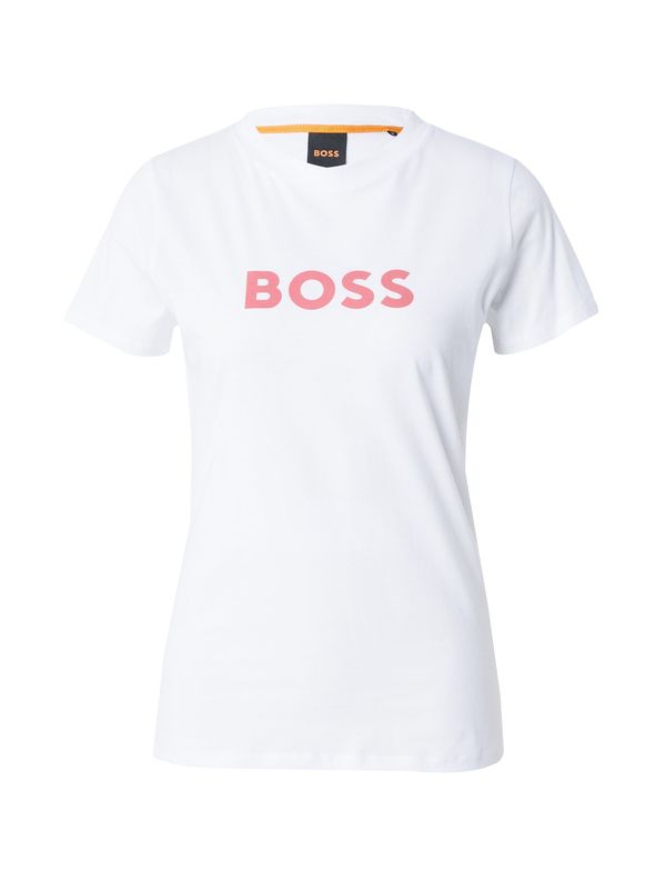 BOSS Orange BOSS Orange Тениска 'Elogo 5'  розово / бяло