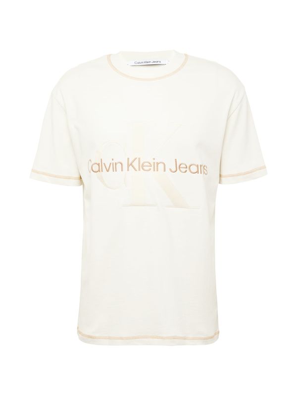 Calvin Klein Jeans Calvin Klein Jeans Тениска  телесен цвят / кафяво