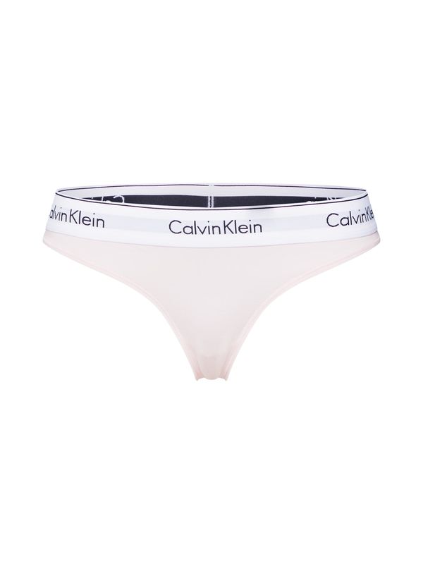 Calvin Klein Underwear Calvin Klein Underwear Стринг 'Nymphs'  пудра / черно / бяло