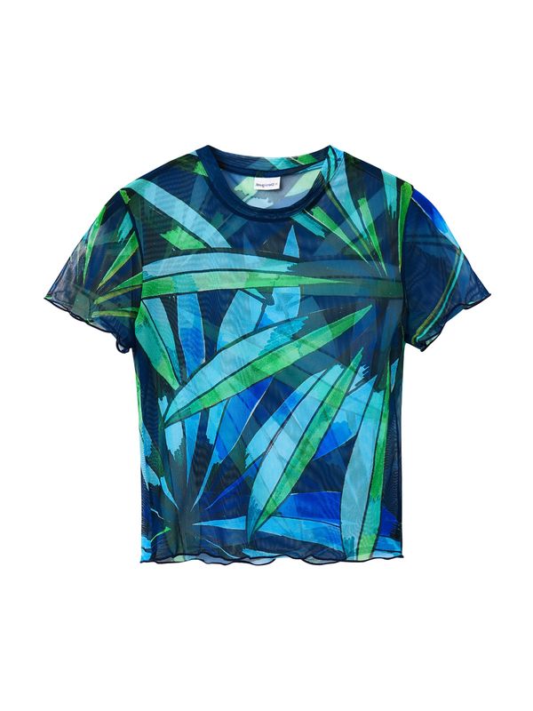 Desigual Desigual Тениска  нейви синьо / лазурно синьо / зелено / смарагдово зелено