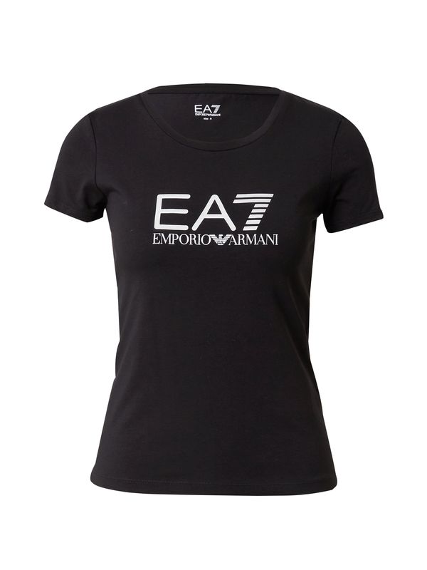 EA7 Emporio Armani EA7 Emporio Armani Тениска  черно / бяло
