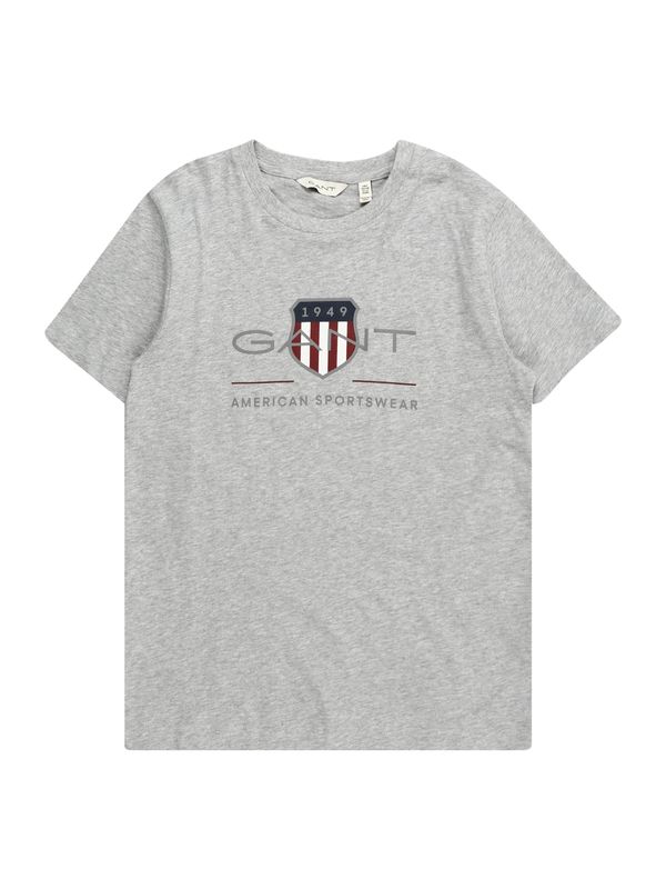 GANT GANT Тениска 'ARCHIVE SHIELD'  тъмносиньо / сив меланж / винено червено / бяло