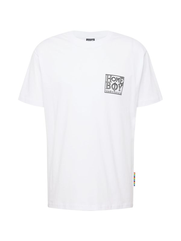 HOMEBOY HOMEBOY Тениска 'Old School'  черно / мръсно бяло