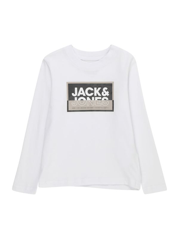 Jack & Jones Junior Jack & Jones Junior Тениска 'LOGAN'  камел / сиво / бяло
