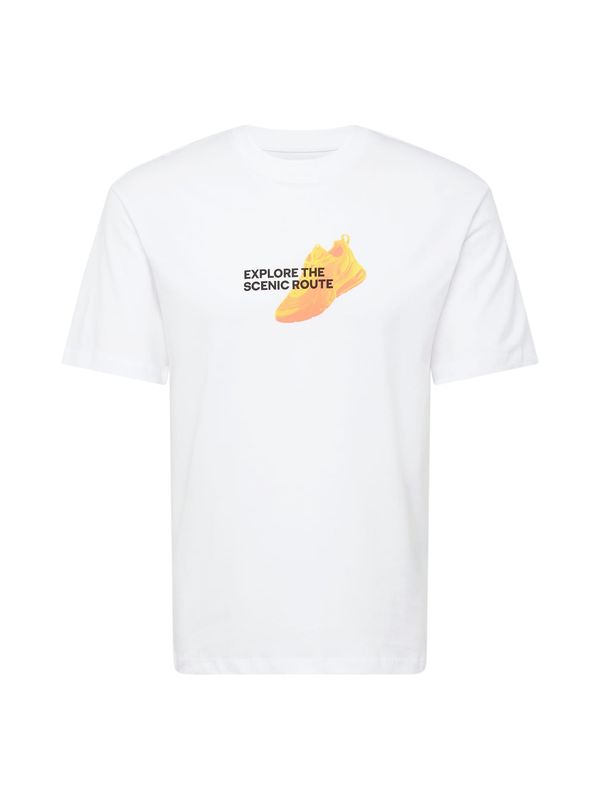 JACK & JONES JACK & JONES Тениска 'BERLIN'  оранжево / светлооранжево / черно / бяло