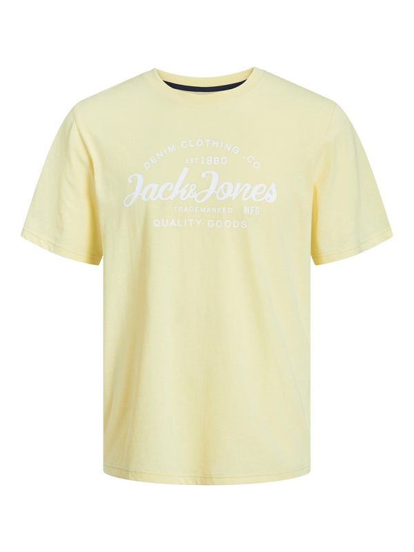 JACK & JONES JACK & JONES Тениска 'FOREST'  жълто / бяло