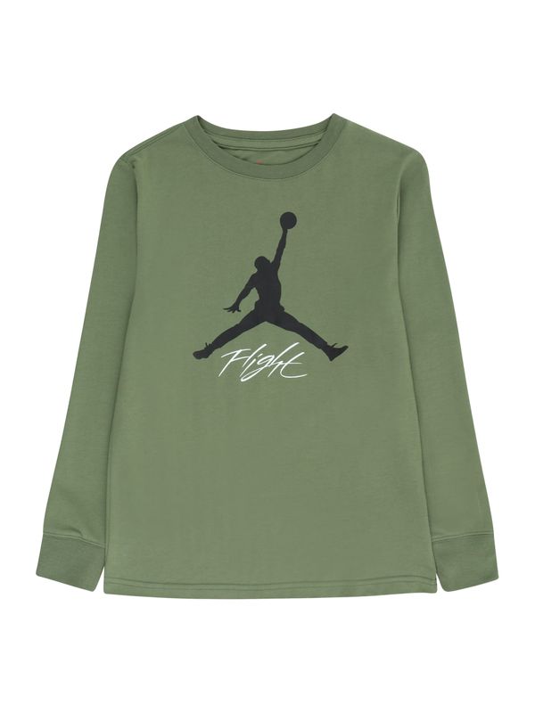 Jordan Jordan Тениска  зелено / черно / бяло