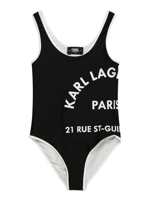 Karl Lagerfeld Karl Lagerfeld Бански костюм  черно / бяло