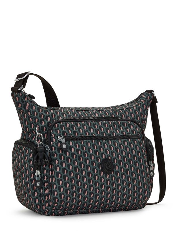 KIPLING KIPLING Чанта с презрамки 'Gabbie'  тъмнозелено / светлорозово / черно