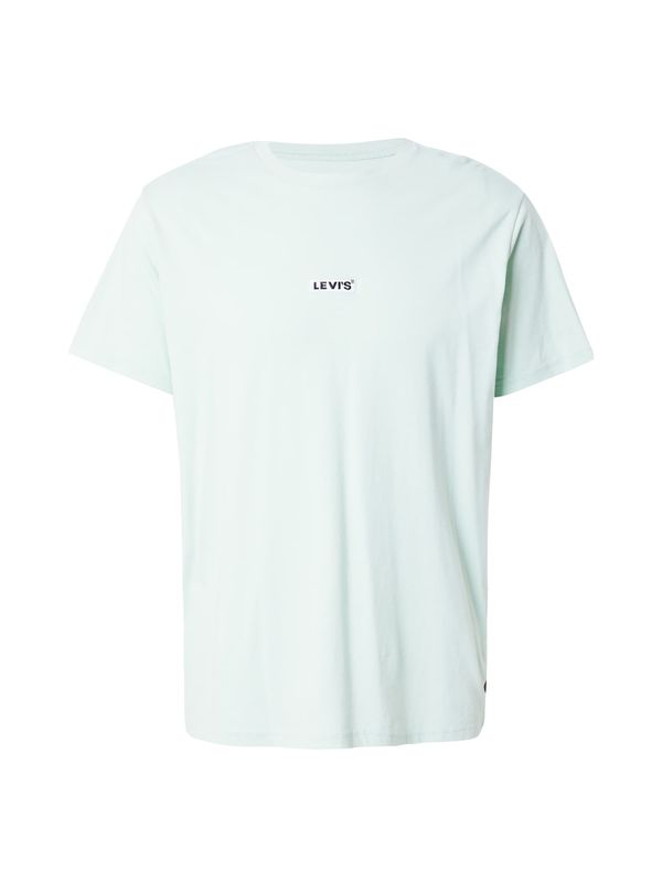 LEVI'S ® LEVI'S ® Тениска 'SS Relaxed Baby Tab Tee'  светлозелено / черно / мръсно бяло