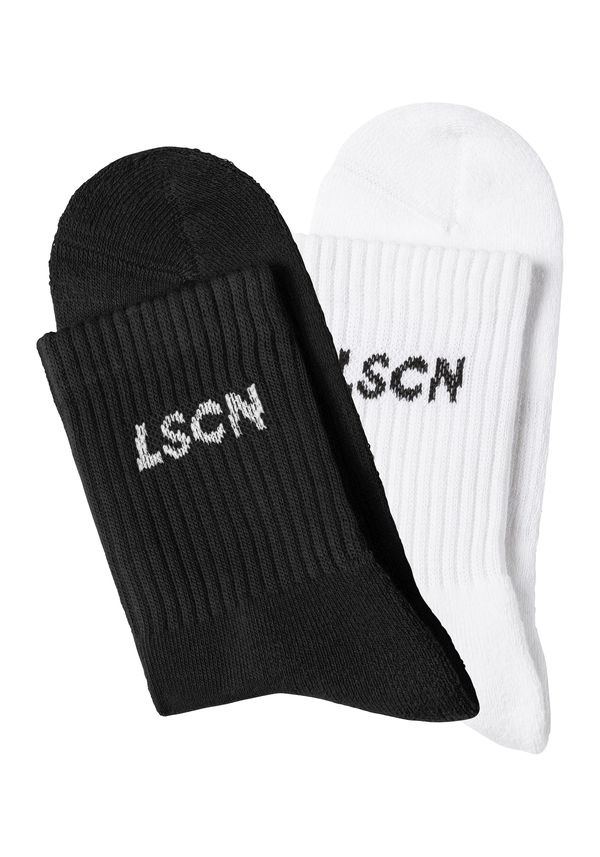 LSCN by LASCANA LSCN by LASCANA Къси чорапи  черно / бяло