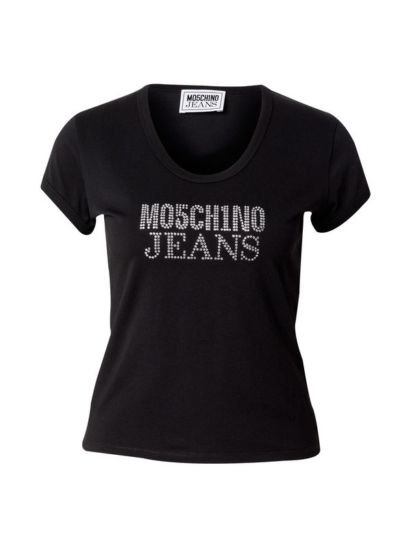 Moschino Jeans Moschino Jeans Тениска  черно / сребърно