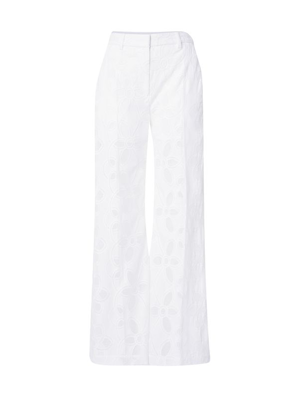Munthe Munthe Панталон с ръб 'EILEEN'  бяло