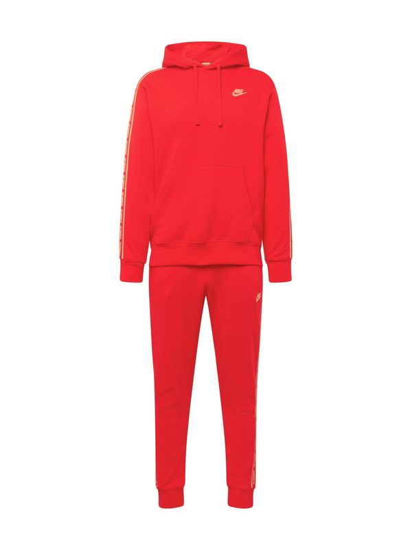 Nike Sportswear Nike Sportswear Облекло за бягане 'CLUB FLEECE'  червено / бяло