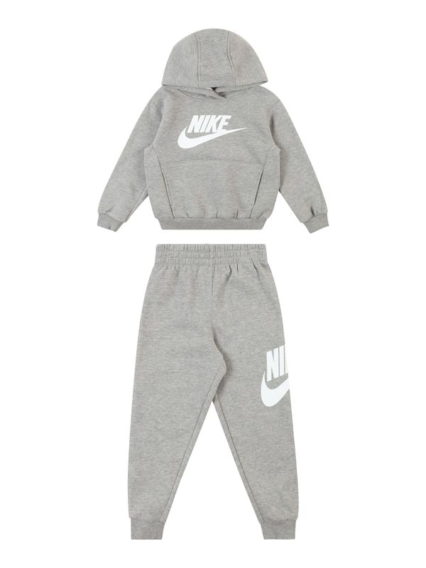 Nike Sportswear Nike Sportswear Облекло за бягане  сив меланж / бяло