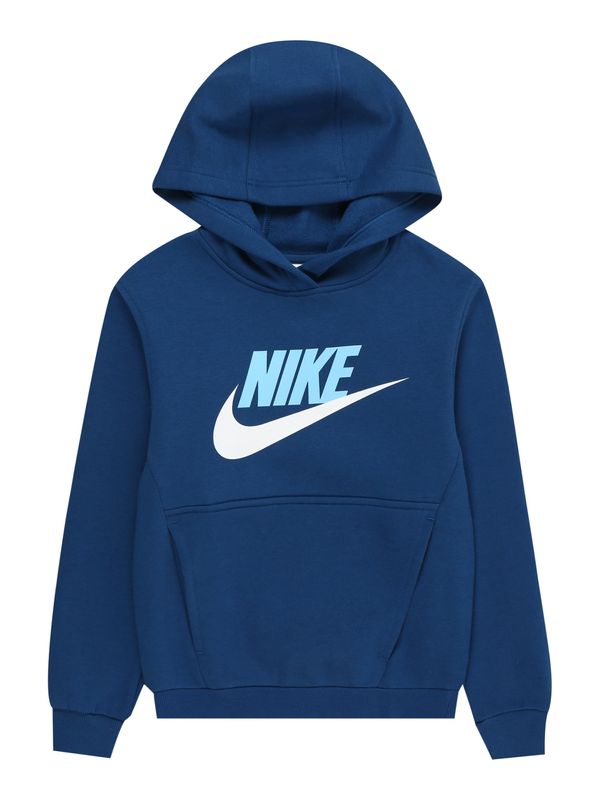 Nike Sportswear Nike Sportswear Суичър 'CLUB FLC'  синя тинтява / светлосиньо / бяло