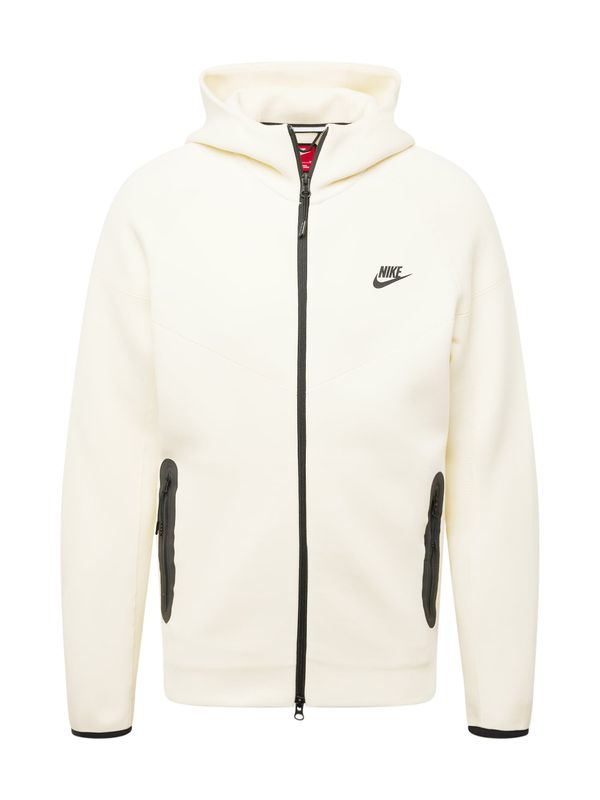 Nike Sportswear Nike Sportswear Суичъри с качулка 'TCH FLC'  черно / бяло