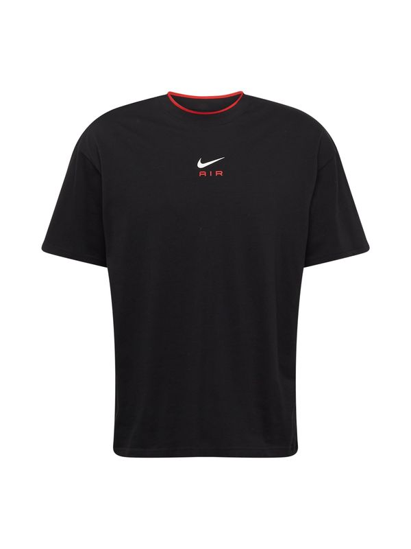 Nike Sportswear Nike Sportswear Тениска 'AIR'  червено / черно / бяло