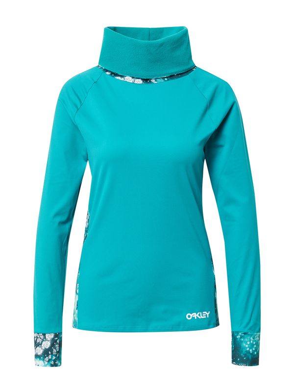 OAKLEY OAKLEY Функционална тениска 'AURORA'  нефритено зелено / тъмнозелено / бяло