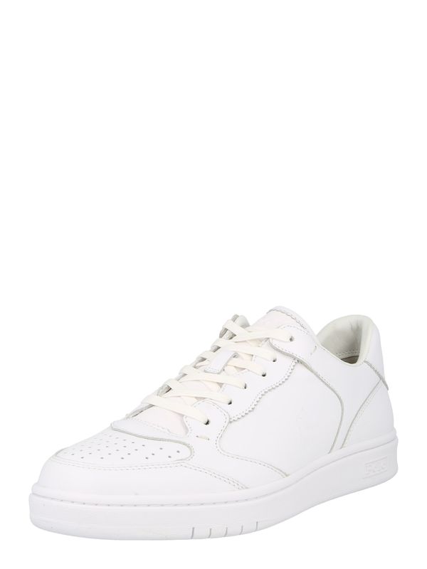 Polo Ralph Lauren Polo Ralph Lauren Ниски маратонки 'POLO CRT LUX-SNEAKERS-LOW TOP LACE'  бяло