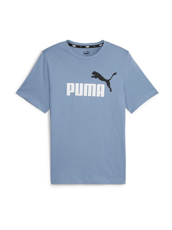 PUMA PUMA Функционална тениска 'Essentials'  гълъбово синьо / черно / бяло