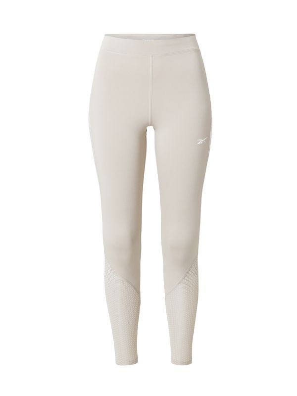 Reebok Reebok Спортен панталон  сиво-бежово / бяло
