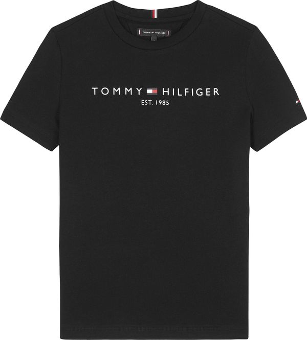 TOMMY HILFIGER TOMMY HILFIGER Тениска  черно / бяло