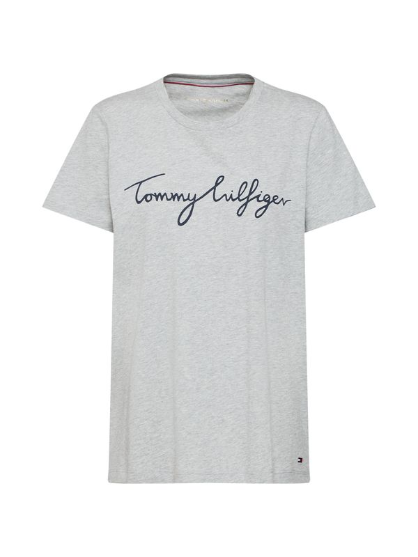 TOMMY HILFIGER TOMMY HILFIGER Тениска 'Heritage'  нейви синьо / сив меланж