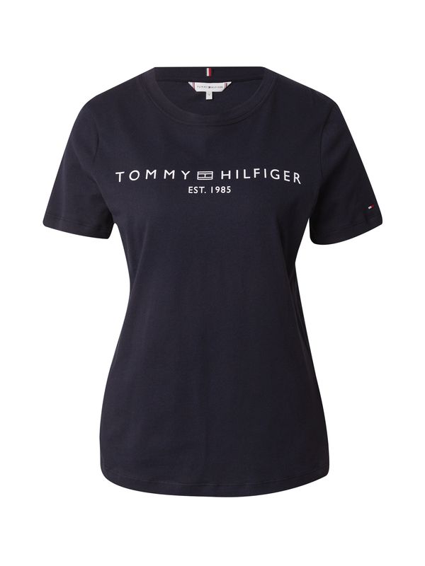 TOMMY HILFIGER TOMMY HILFIGER Тениска  тъмносиньо / бяло
