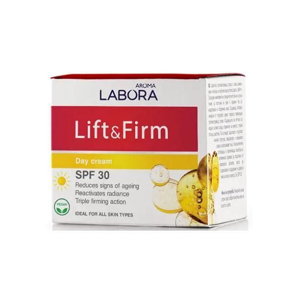Aroma Дневен крем със стягащ със слънцезащита SPF30 - Aroma Labora Lift &amp; Firm 50 мл