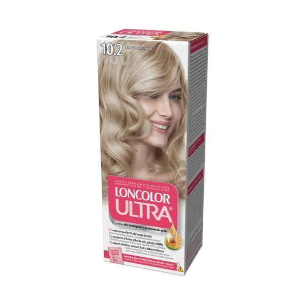 Loncolor Перманентна боя за коса, Loncolor Ultra нюанс 10.2 сребриста блондинка