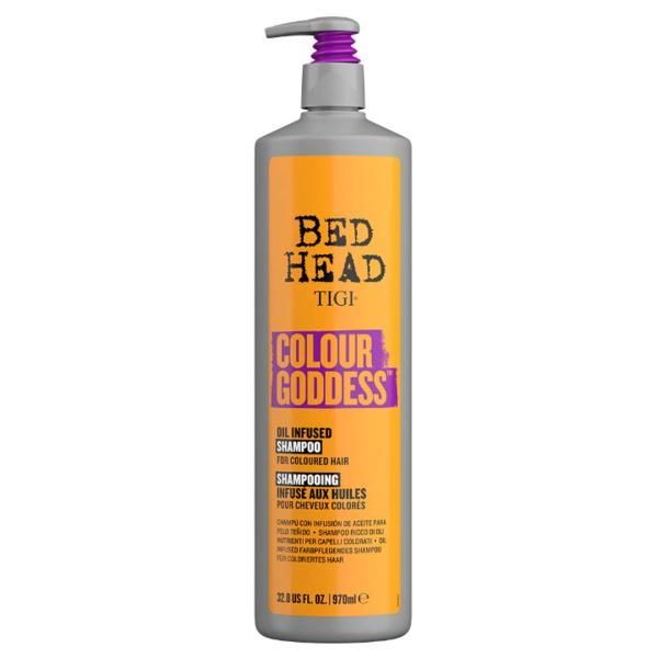 Tigi Подхранващ шампоан за боядисана коса - TIGI Bed Head Colour Goddess Infused Shampoo, 970 мл