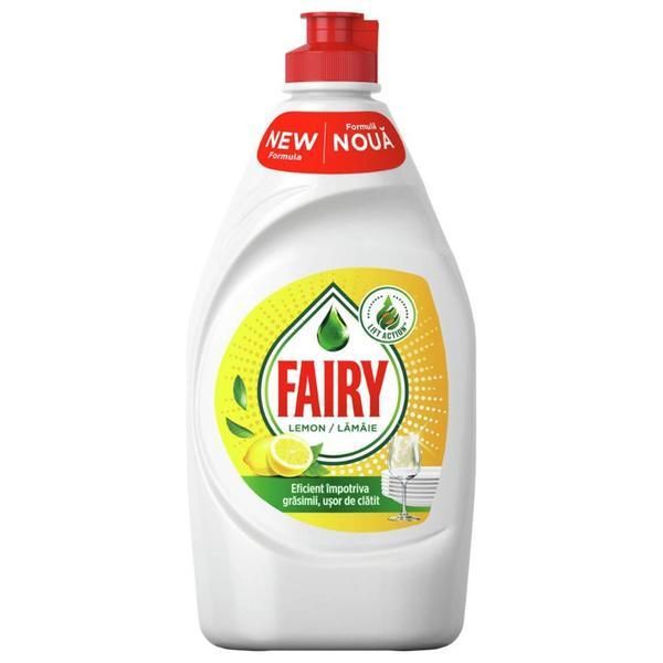 Fairy Препарат за съдове с аромат на лимон - Fairy Active Foam Lemon, 400 мл