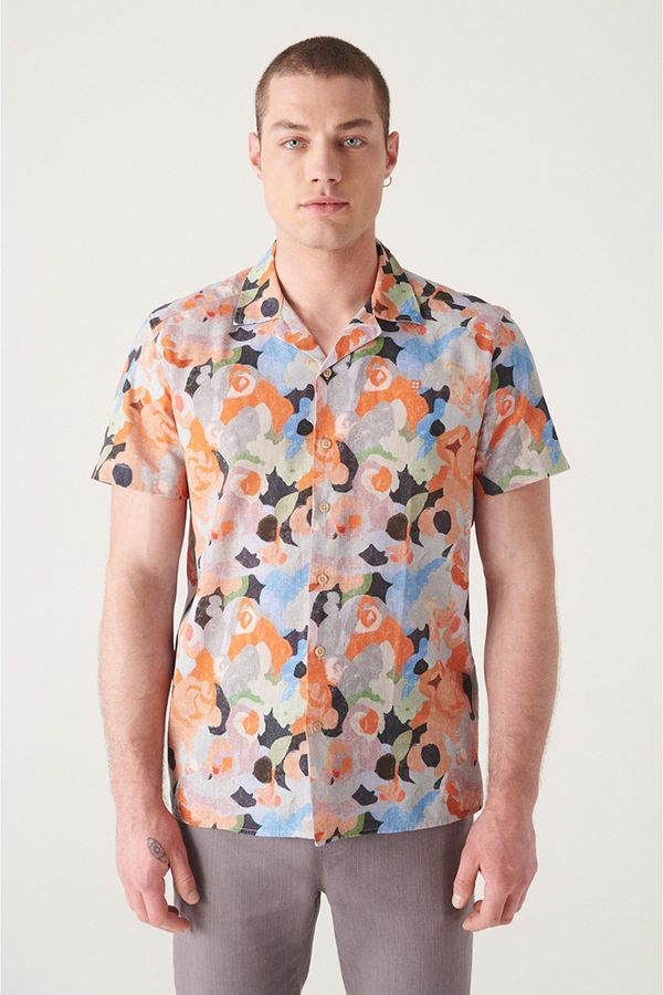Avva Avva Men's Multicolour (MIXED COLOR) Printed Short Sleeve Cotton Shirt