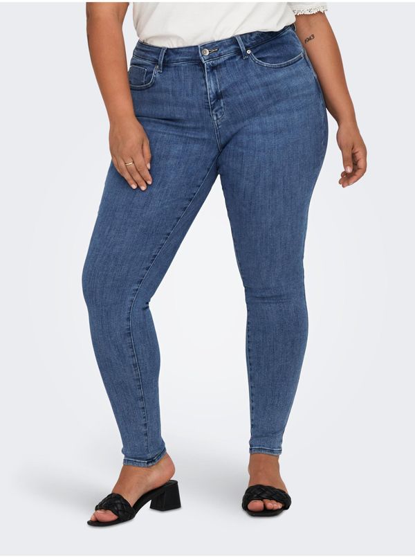 Only Blue Womens Skinny Fit Jeans ONLY CARMAKOMA Power - Women