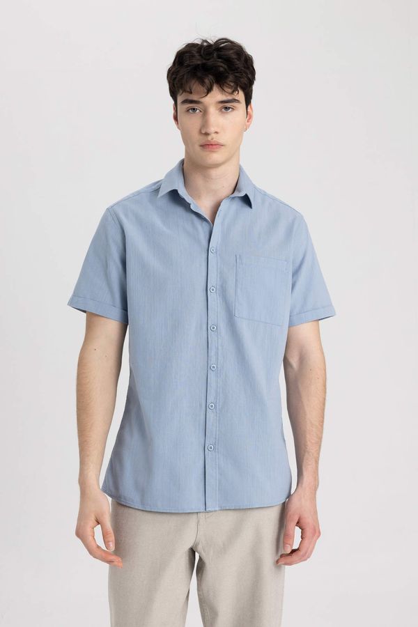DEFACTO DEFACTO Slim Fit Polo Collar Short Sleeve Shirt