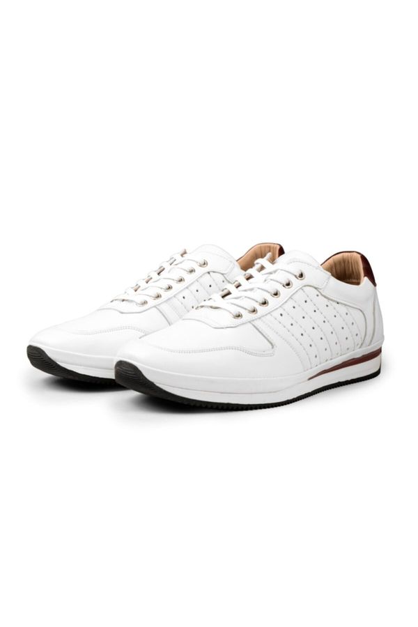 Ducavelli Ducavelli Cool Genuine Leather Men's Daily Shoes, Casual Shoes, 100% Leather Shoes 4 Seasons Shoes White