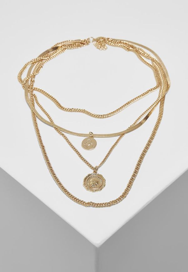 Urban Classics Accessoires Flat layering necklace - gold colors