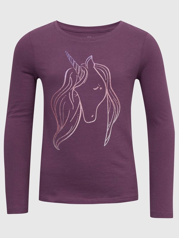 GAP GAP Kids T-shirt with unicorn - Girls