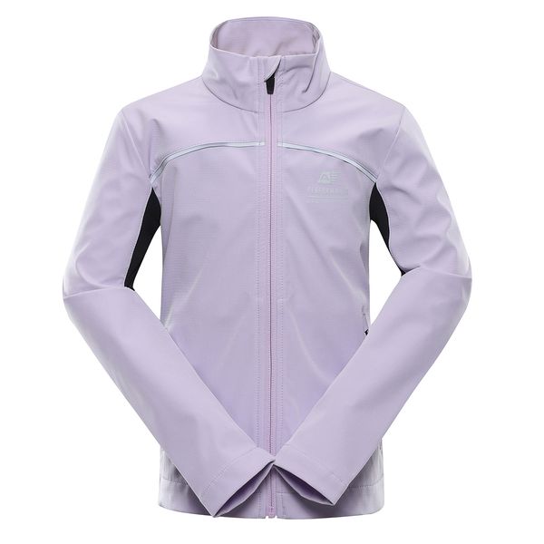 ALPINE PRO Kids softshell jacket with membrane ALPINE PRO GEROCO pastel lilac