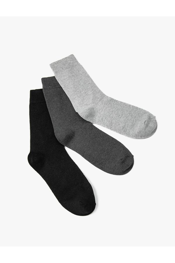 Koton Koton Basic Set of 3 Crewneck Socks