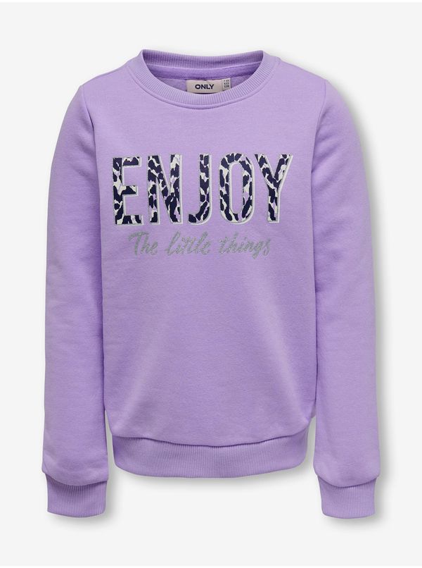Only Light purple girly sweatshirt ONLY Lena - Girls