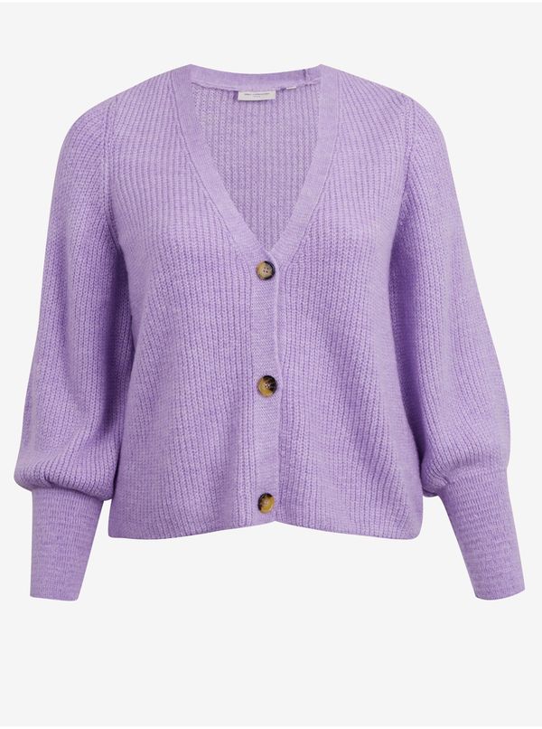 Only Light purple women's ribbed cardigan ONLY CARMAKOMA Clare - Ladies