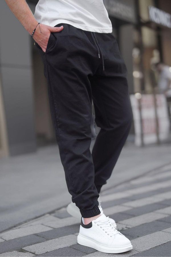 Madmext Madmext Black Relaxed Jogger Pants 6853