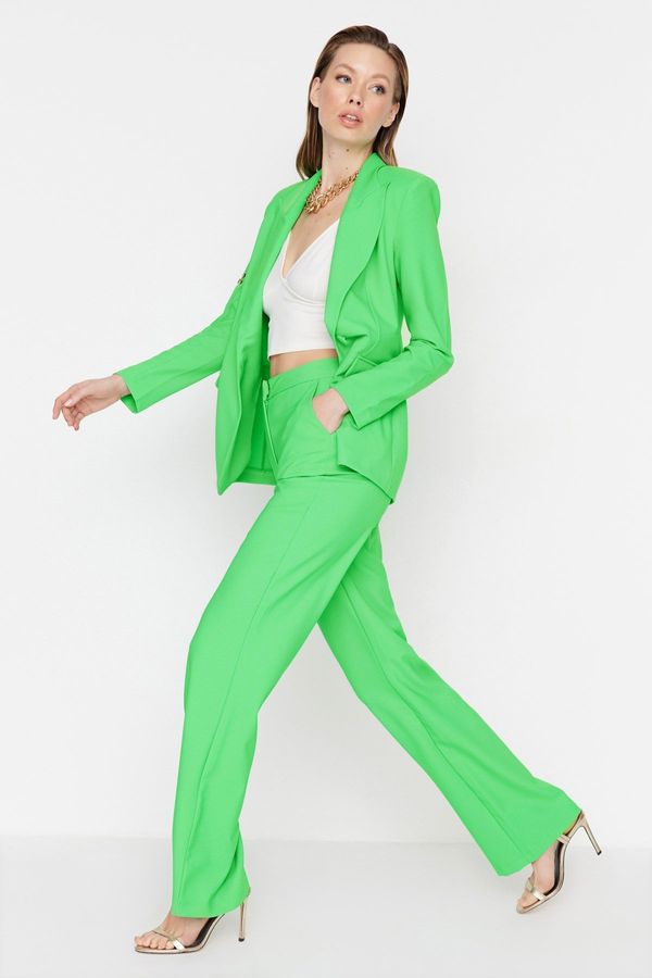 Trendyol Модерен зелен панталон
