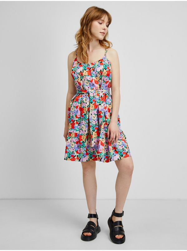 Only Red-blue floral dress ONLY Charlot - Women