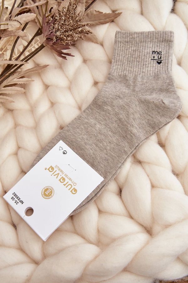 Kesi Women's cotton socks grey