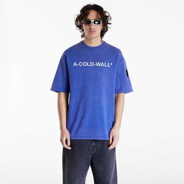 A-COLD-WALL* A-COLD-WALL* Overdye Logo T-Shirt Volt Blue