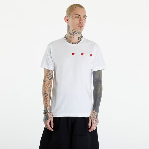 Comme des Garçons PLAY Comme des Garçons PLAY Short Sleeve Logo Print T-Shirt UNISEX White