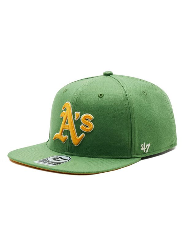 47 Brand 47 Brand Шапка с козирка MLB ASG Oakland Athletics Sure Shot Under 47 CAPTAIN BAS-SRSUC918WBP-FF87 Зелен